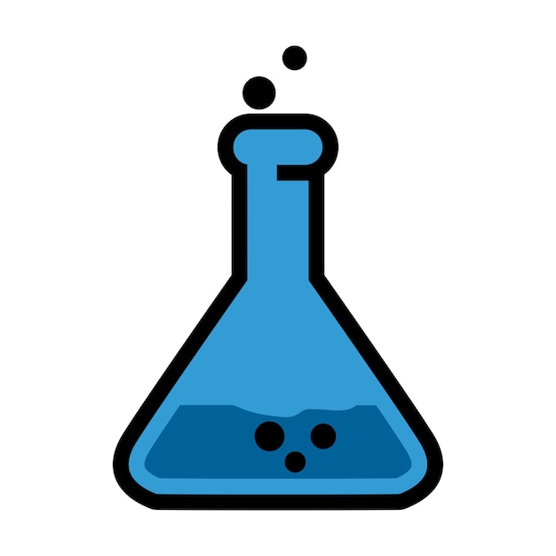 Flask Erlenmeyer icon vector design templates