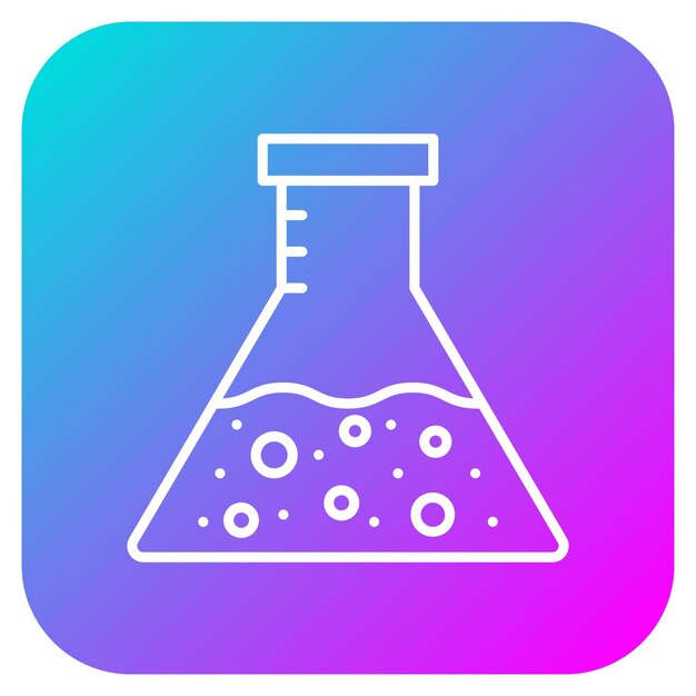 flask vector icon can be used for research and science iconset
