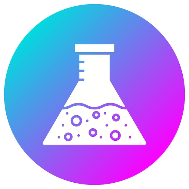 flask vector icon can be used for research and science iconset