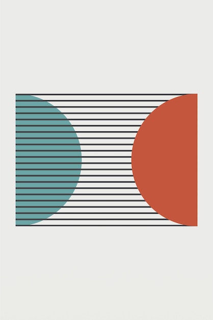 Flat abstract boho geometric background