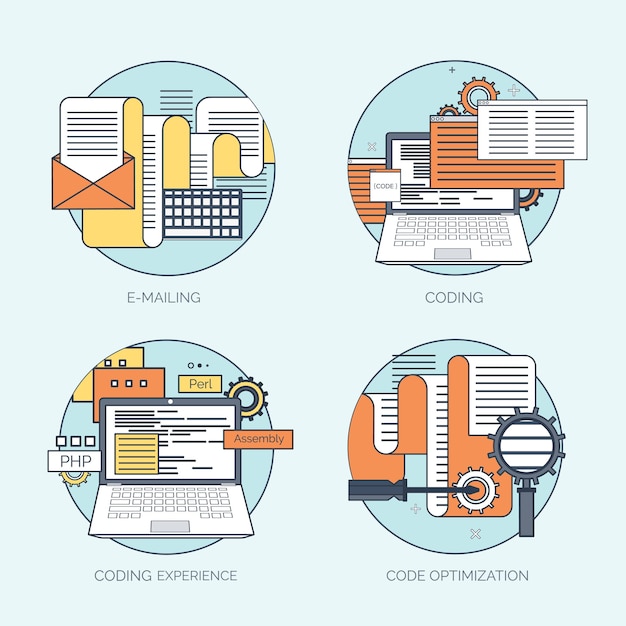 flat avatar icons business concept global communication web site user profile social media network