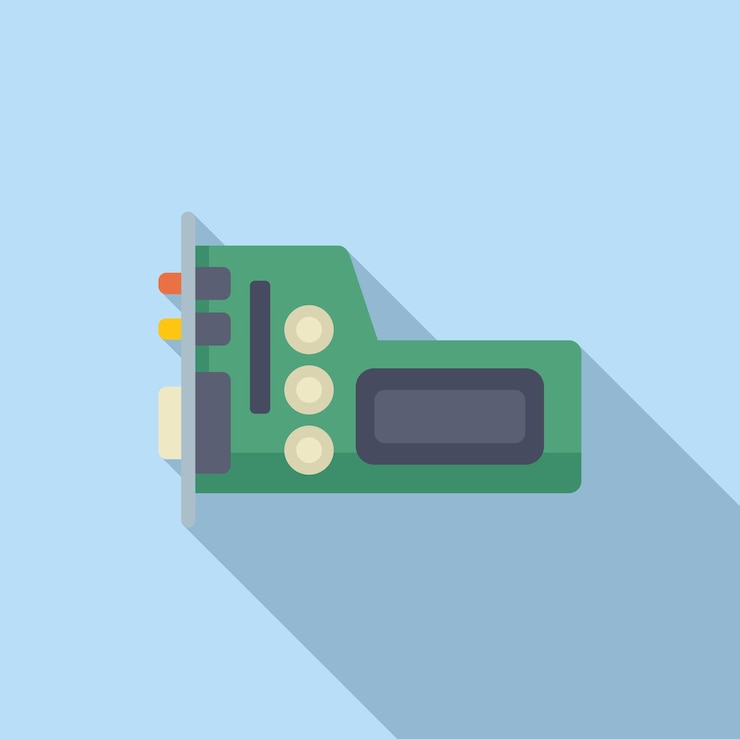 Vector flat design vector illustration of digital camera