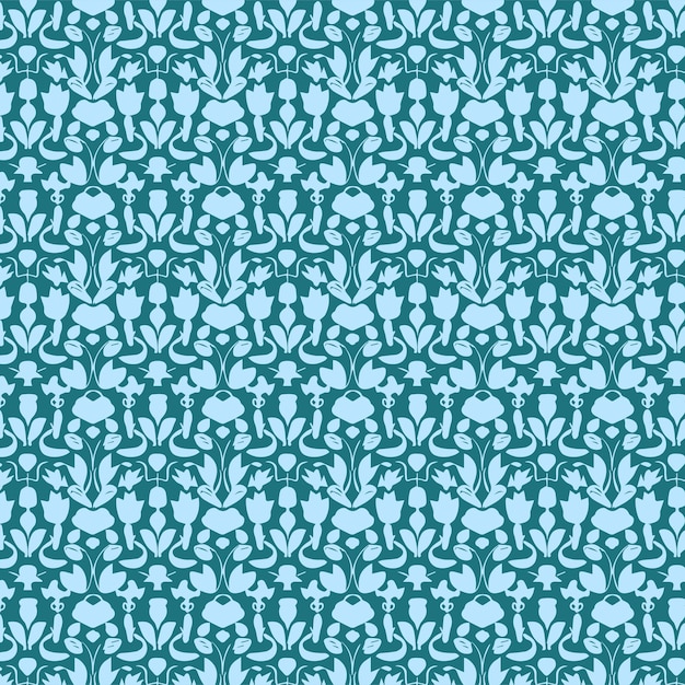 Flat Elegant decorative floral pattern vector design