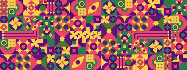 Flat geometric background Geometric background