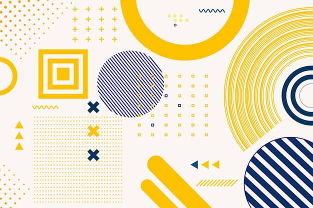Flat geometric wallpaper