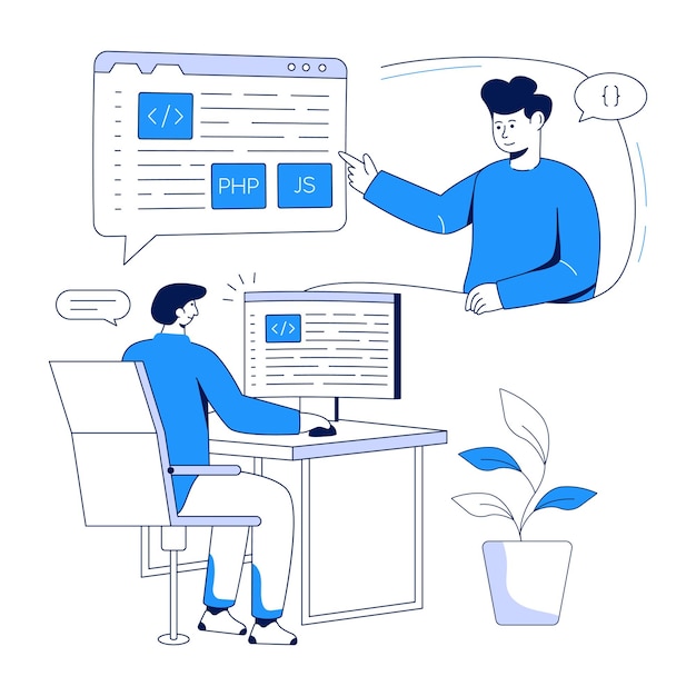 Flat illustration design of business analysis