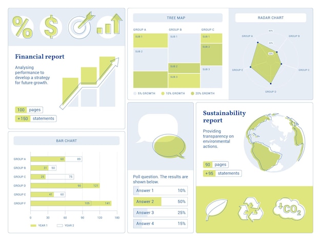 Flat infographics