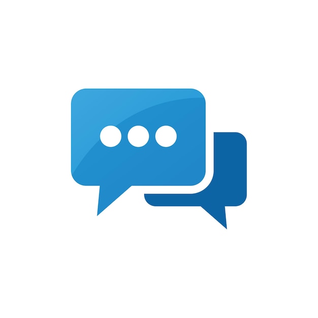 Flat message icon symbol vector Illustration