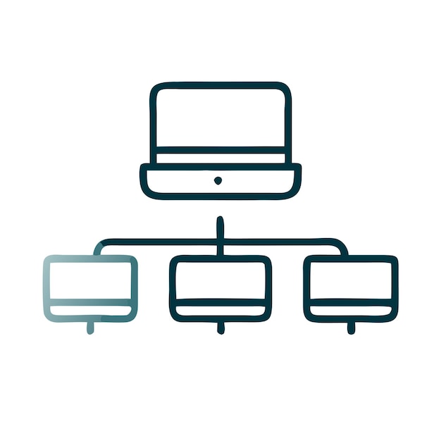 flat network icon transparent png vector layer illustration