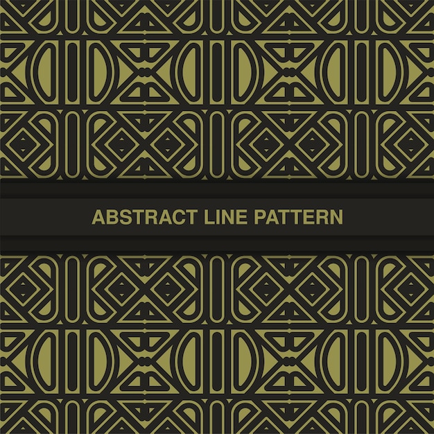 flat ornament line pattern design