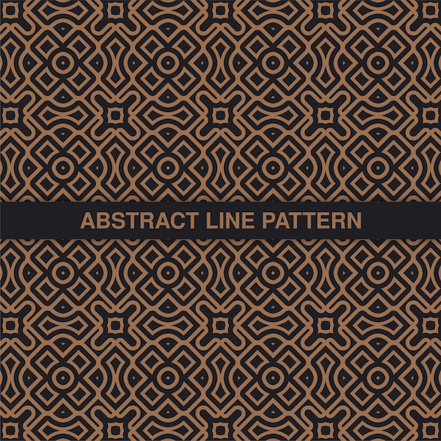 flat ornament line pattern design