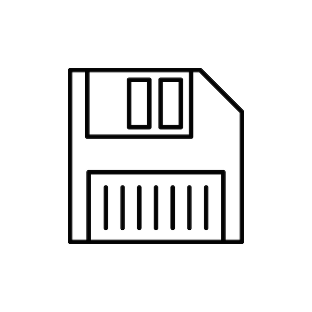 Floppy disk icon logo set vector
