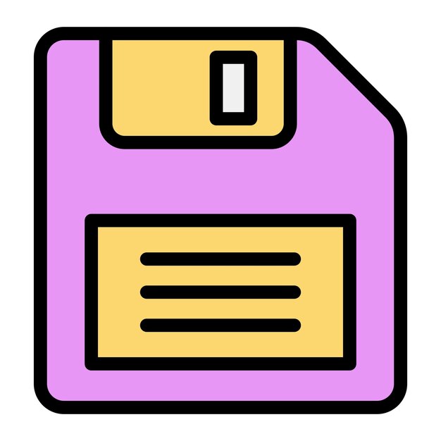 Floppy Disk Vector Icon Design Illustration