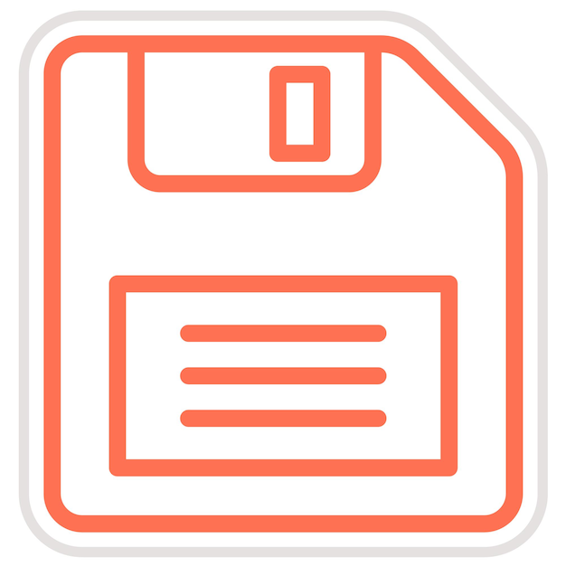 Floppy Disk Vector Icon Design Illustration