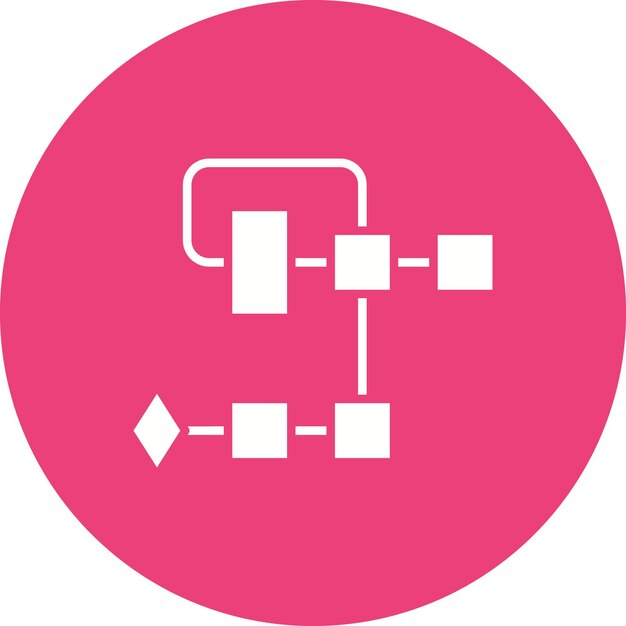 flowchart vector icon can be used for infographics iconset