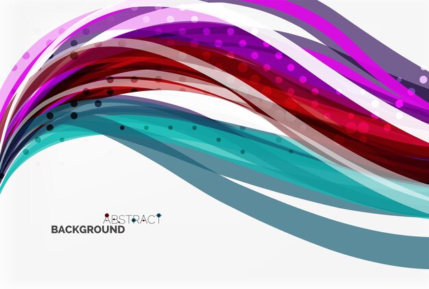 Flowing abstract background Vector template background for workflow layout diagram number options or web design