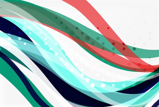 Flowing abstract background Vector template background for workflow layout diagram number options or web design