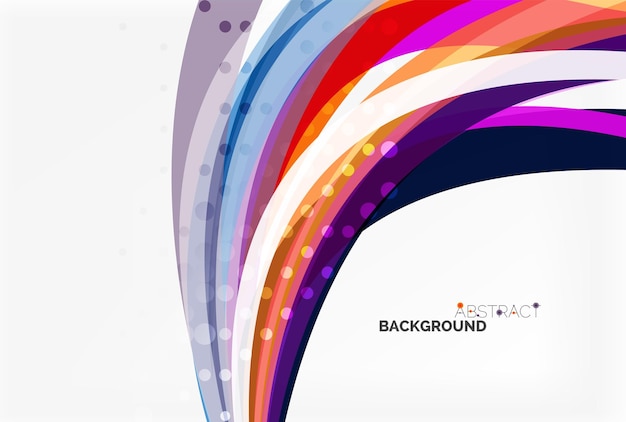 Flowing abstract background Vector template background for workflow layout diagram number options or web design