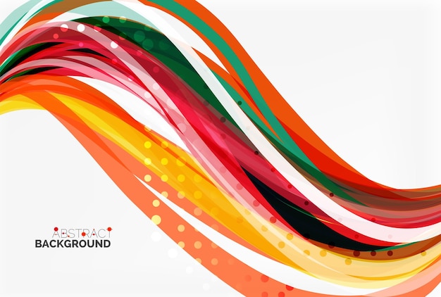 Flowing abstract background Vector template background for workflow layout diagram number options or web design