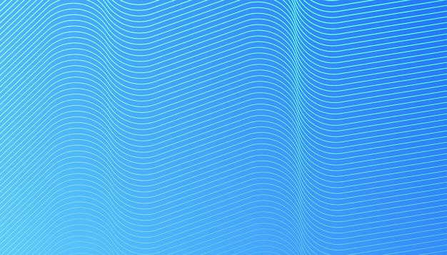 Flowing lines wave Texture background Dynamic blue gradient color with striped pattern Vector illustration
