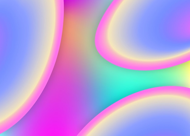 Fluid background with liquid dynamic elements and shapes