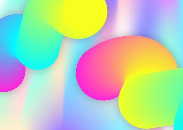 fluid dynamic background with liquid shapes and elements