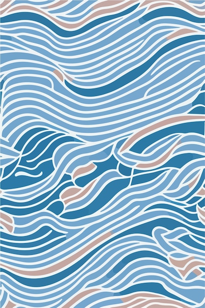 Fluid Elegance Discovering the Abstract Waves Pattern