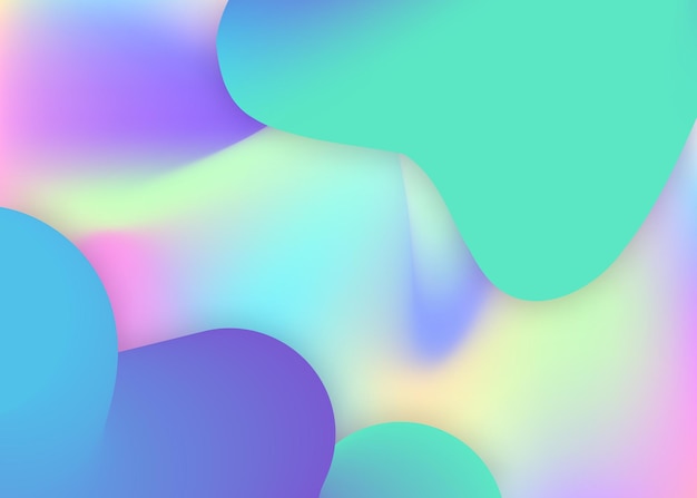 Fluid shape background with liquid dynamic elements