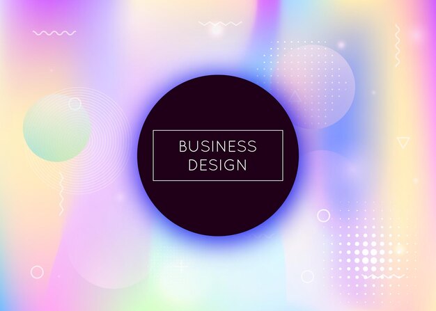 fluid shapes background with liquid dynamic elements holographi