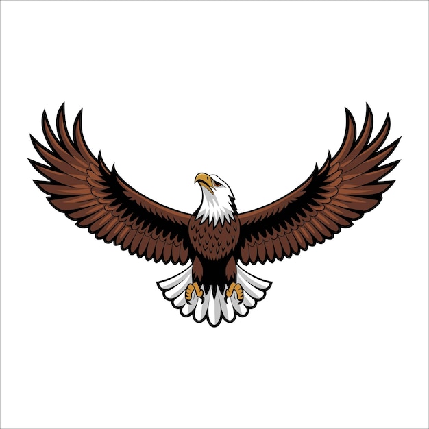 flying eagle vector flying character eagle ready for attack vector element etc