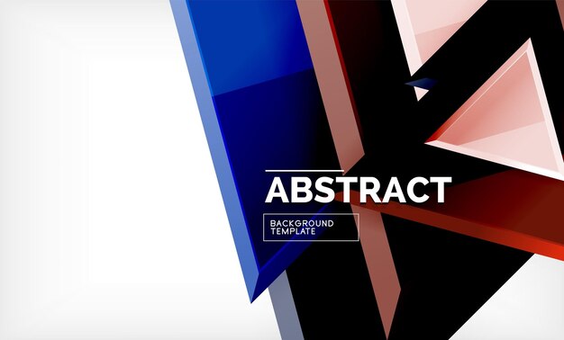 flying triangles compostion geometric background