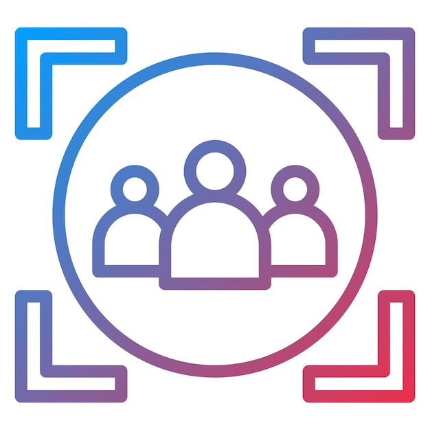 focus on user icon vector image can be used for product management