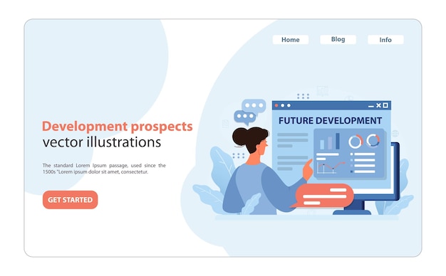 focused professional analyzing future development prospects with datadriven charts guiding career