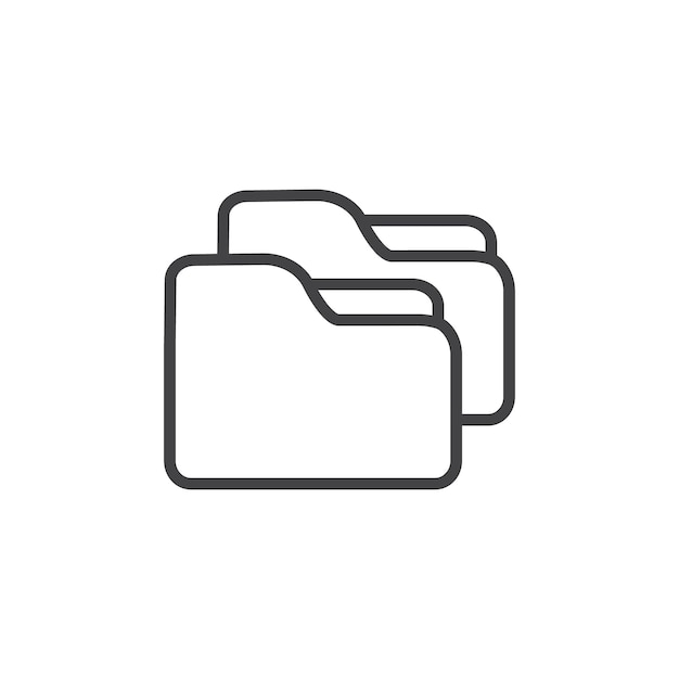 Folder box icon Symbol mark in filled style