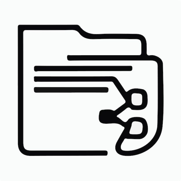 folder file icon logo illustration for ui