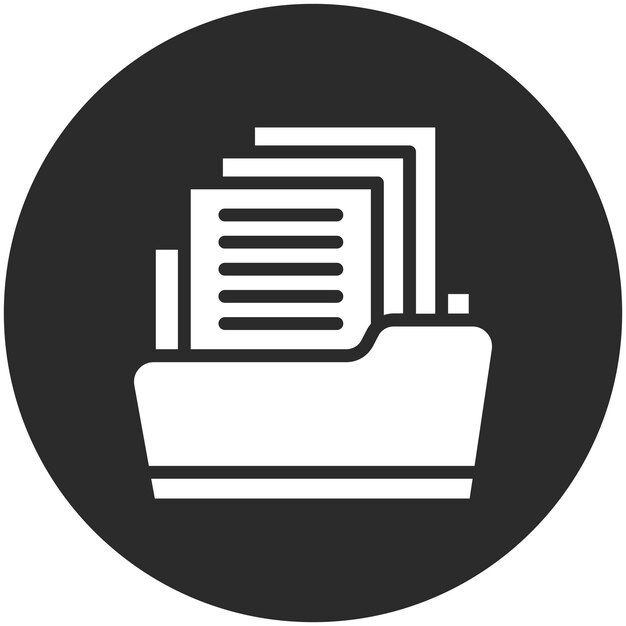 Folder Files Icon vector icon illustration of Networking and Data Sharing iconset