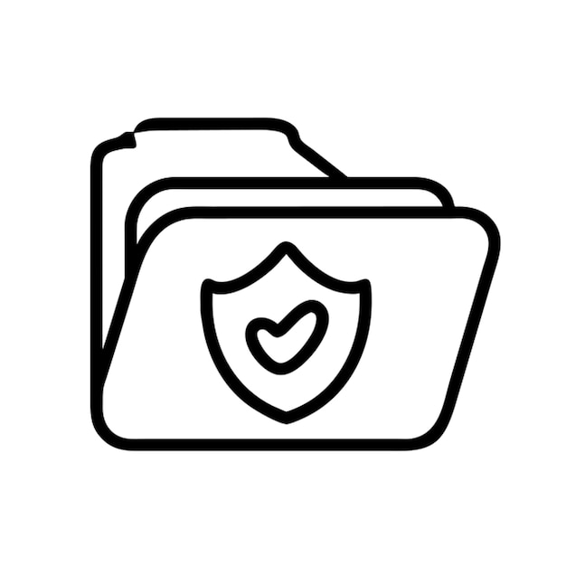 folder icon icon outline
