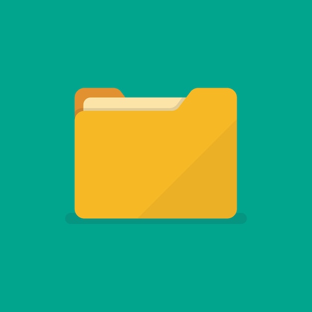 Folder icon in flat style