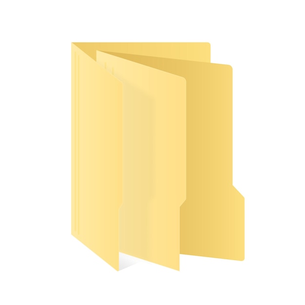 Folder in folder computer file icon isolated on white background Color folder