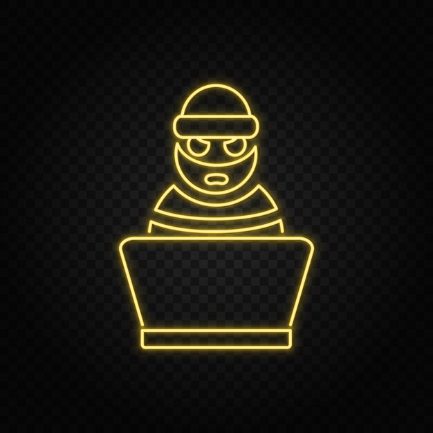Folder neon icon Web Development Vector Icon Element of simple symbol for websites web design mobile app infographics Line symbol for website design on white background