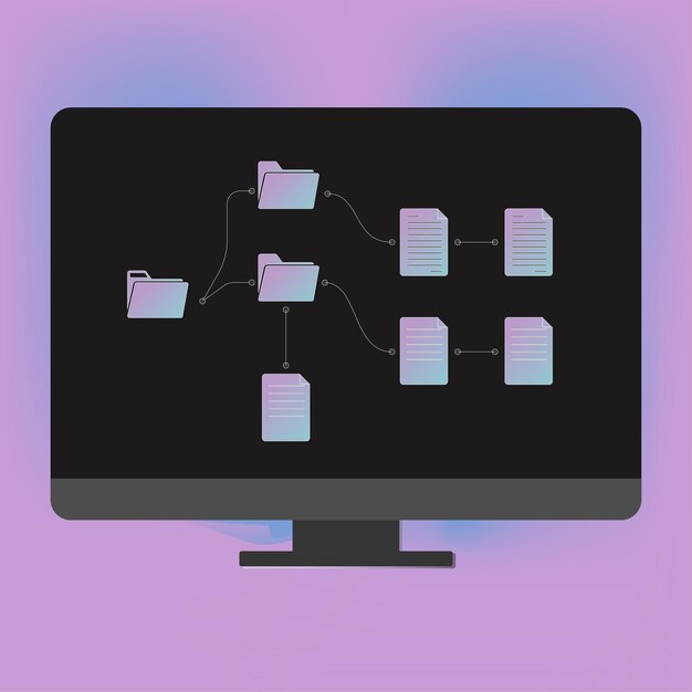 Folder path on screen