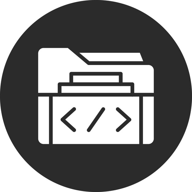 Folder vector icon illustration of Web Hosting iconset