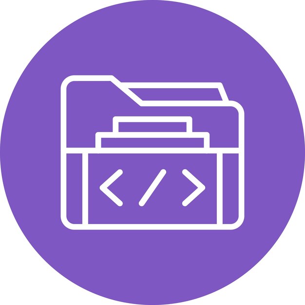 Folder vector icon illustration of Web Hosting iconset