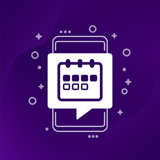 fourday week compressed workweek icon with a phone
