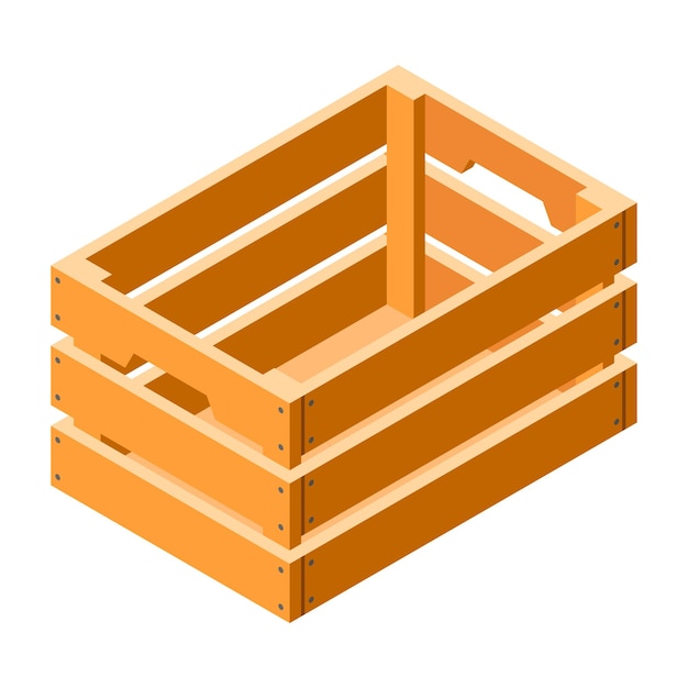 Fragile cardboard icon Isometric of fragile cardboard vector icon for web design isolated on white background
