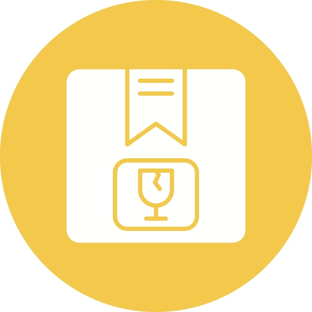Fragile icon vector image Can be used for Logistics