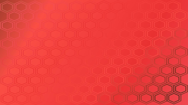 Free Vector Abstract Red Gradient Hexagon Pattern Background Design