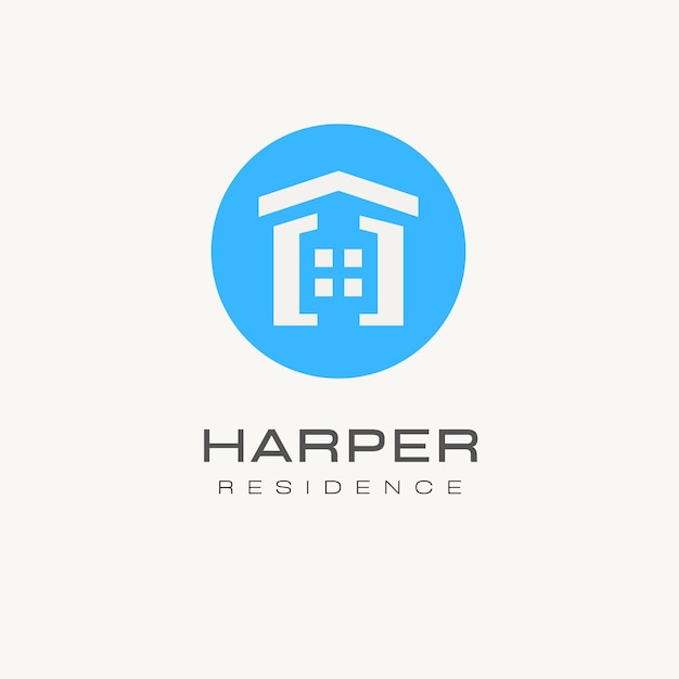 Free vector colorful elegant property logo