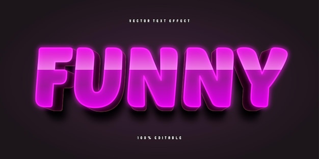Free vector funny text effect