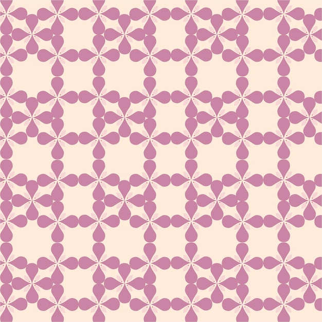 Free vector purple floral pattern on cream background